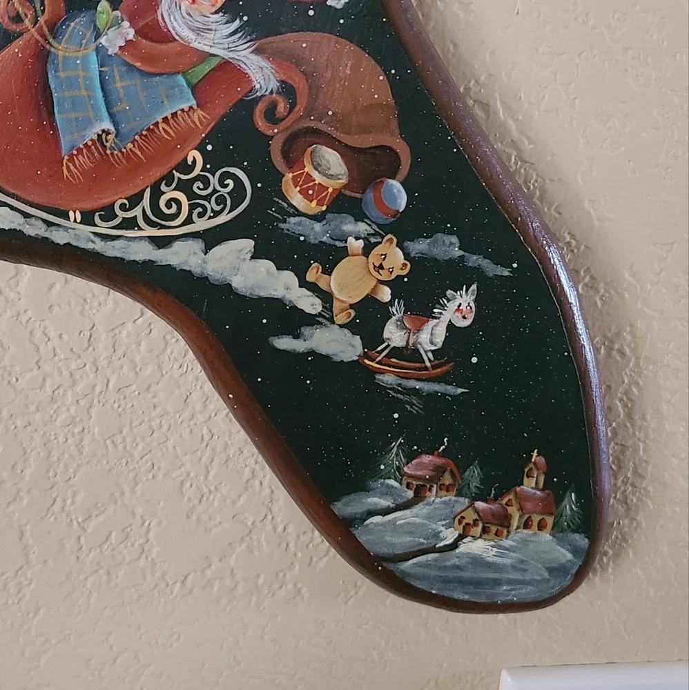 unknown handpainted wood
